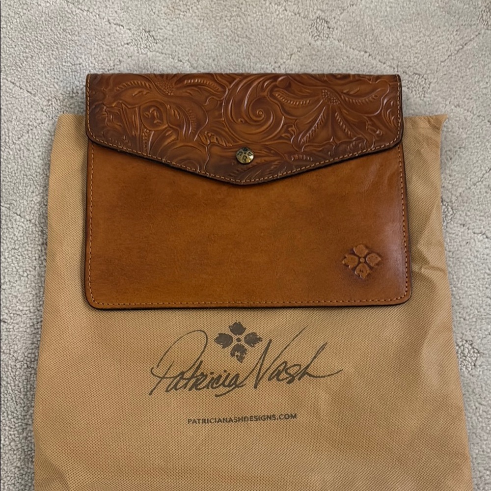 Patricia Nash Embossed Leather Clutch